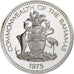 Bahamy, Elizabeth II, 2 Dollars, 1975, Franklin Mint, Proof, Srebro, MS(65-70)