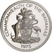 Bahamas, Elizabeth II, Dollar, 1975, Franklin Mint, Proof, Silver, MS(65-70)