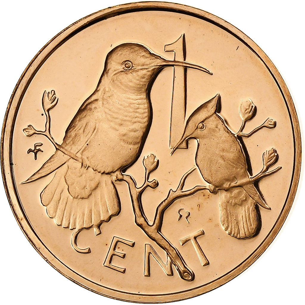 ISOLE VERGINI BRITANNICHE, Elizabeth II, Cent, 1974, Franklin Mint, FS, Bronzo