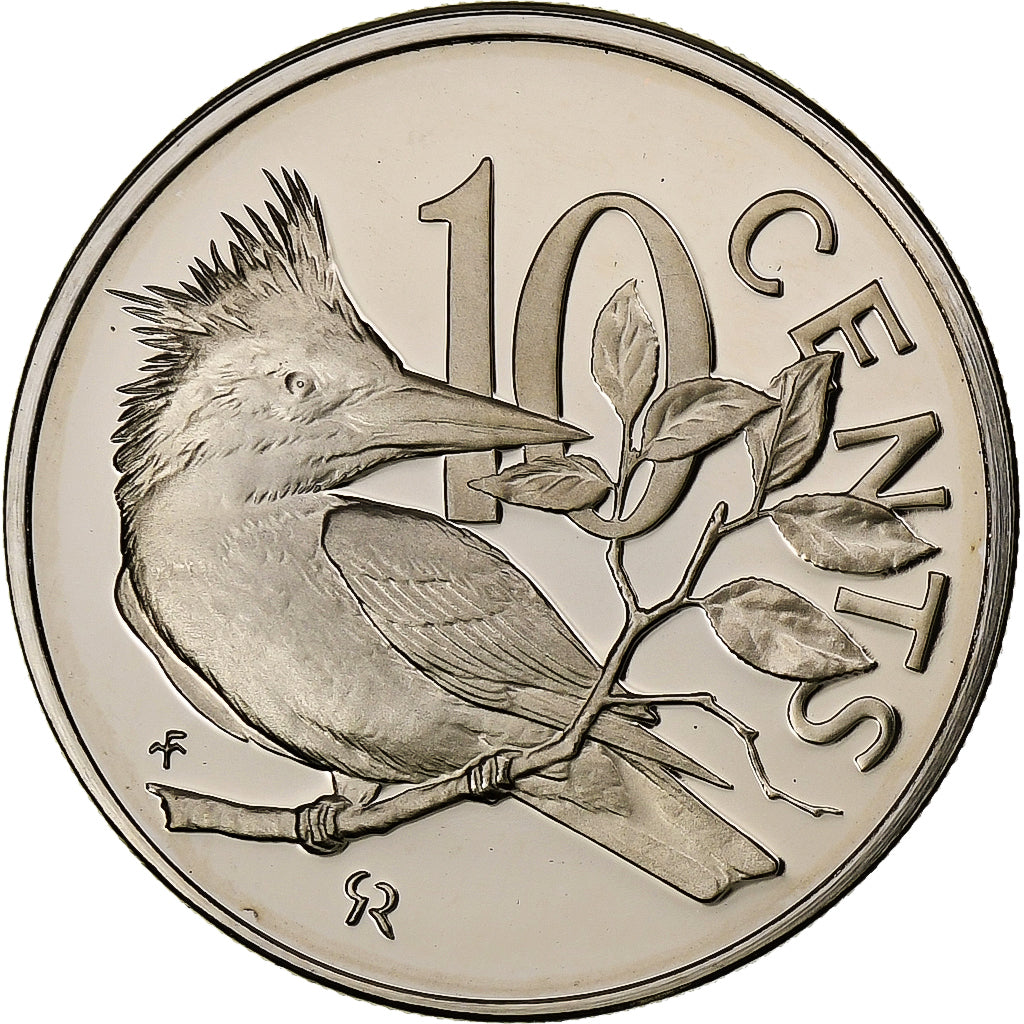 ISOLE VERGINI BRITANNICHE, Elizabeth II, 10 Cents, 1974, Franklin Mint, FS