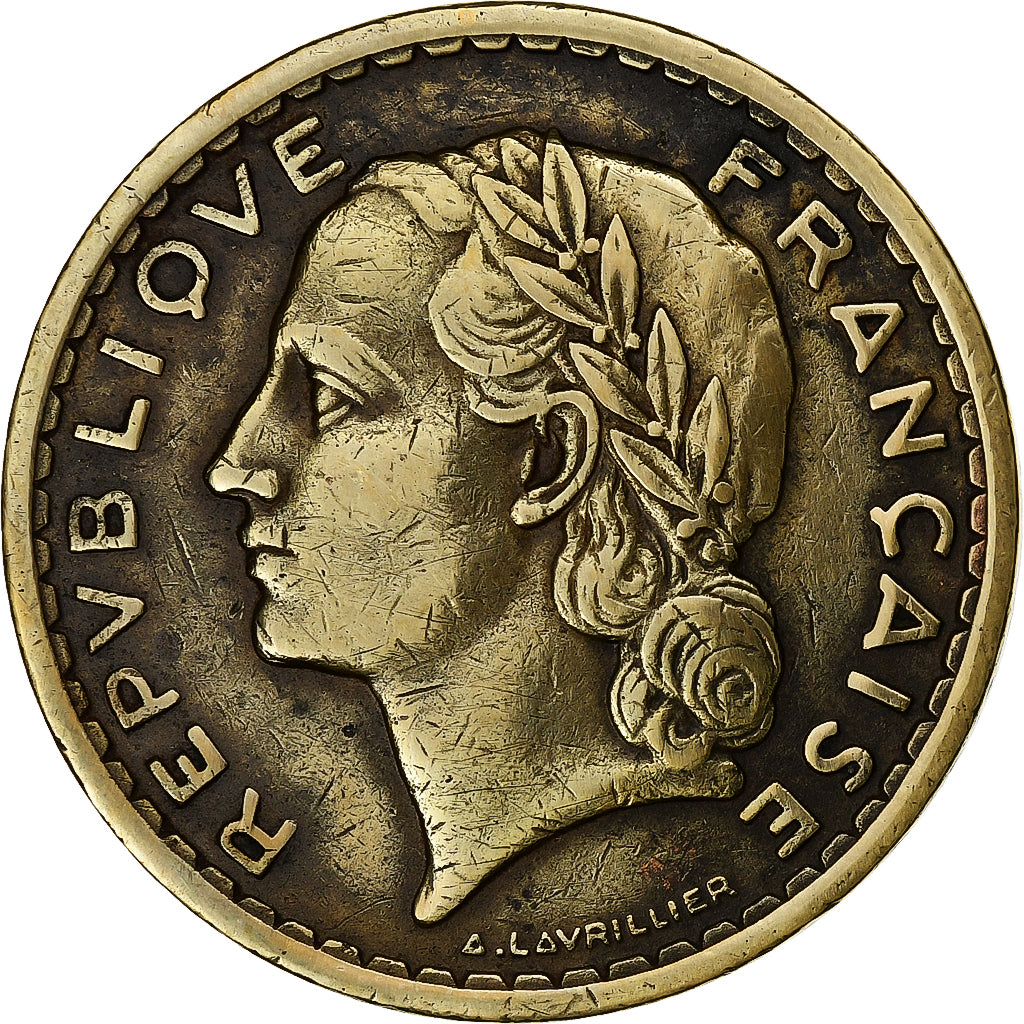 Francia, 5 Francs, Lavrillier, 1938, Paris, Nichel, BB, Gadoury:760