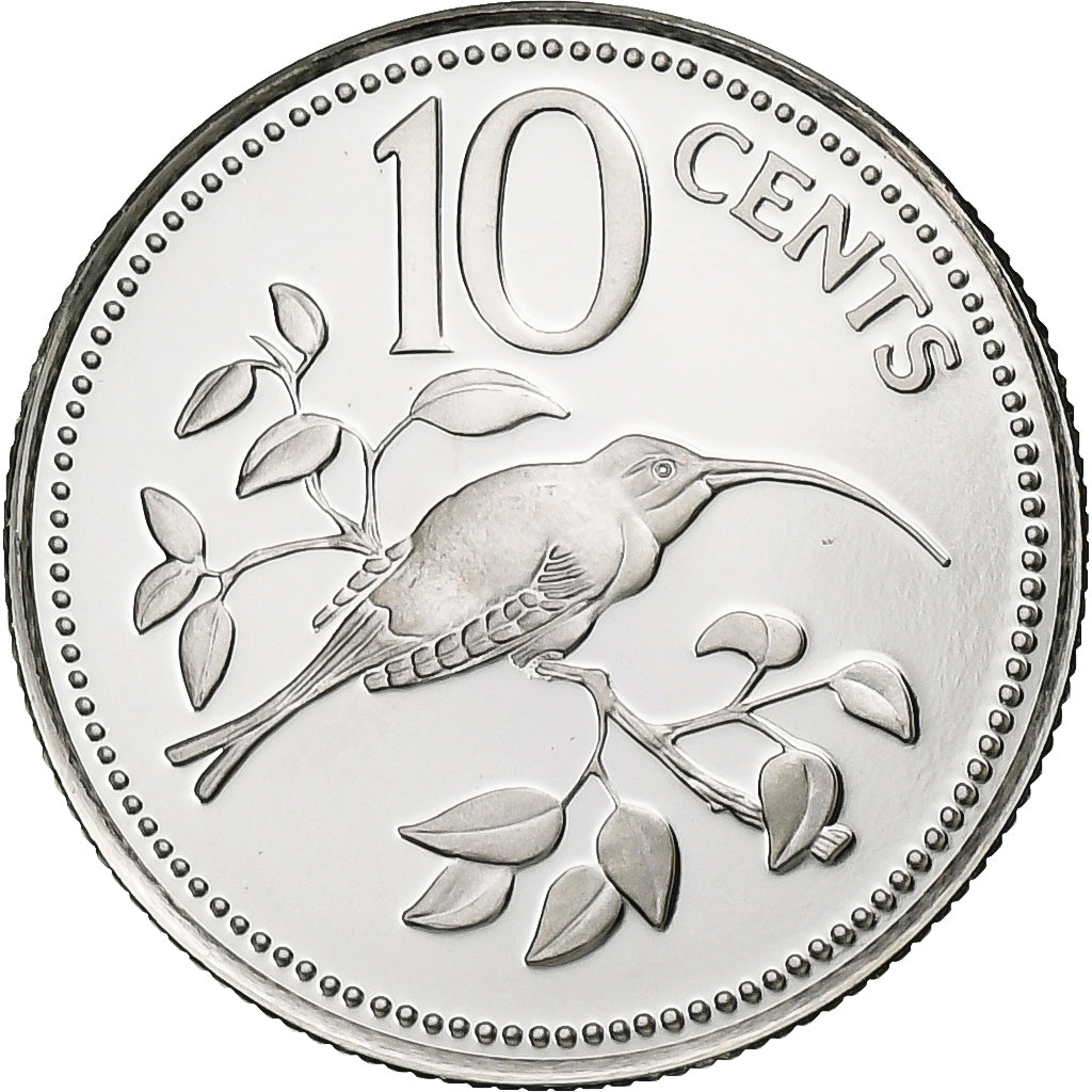 Belize, 10 Cents, 1975, Franklin Mint, FS, Argento, FDC, KM:48a