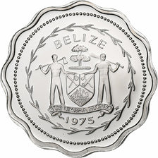 Belice, 1 Cent, 1975, Franklin Mint, Prueba, Plata, FDC, KM:46a