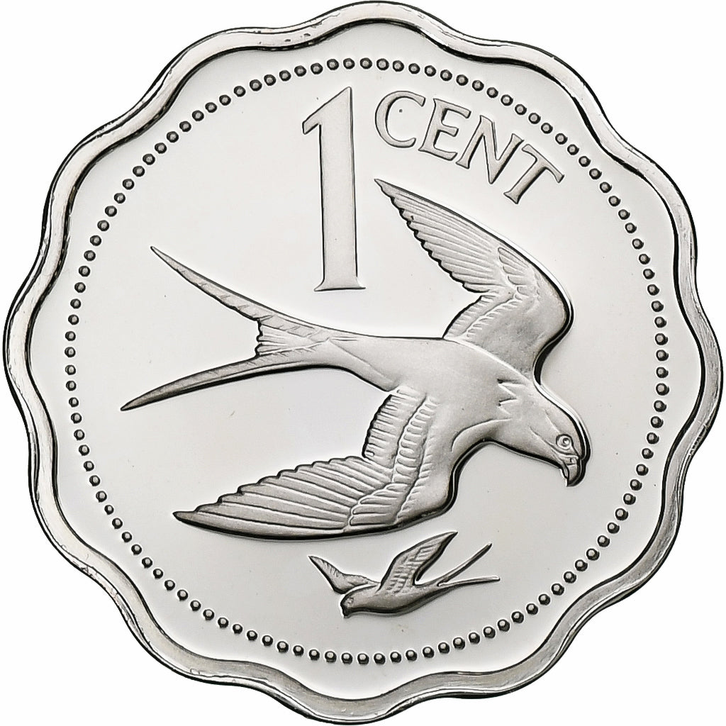Belice, 1 Cent, 1975, Franklin Mint, Prueba, Plata, FDC, KM:46a