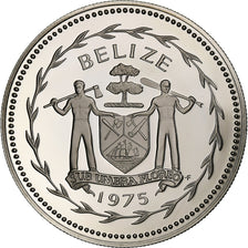 Belize, 5 Dollars, 1975, Franklin Mint, Proof, Copper-nickel, MS(65-70), KM:44