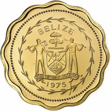Belize, 1 Cent, 1975, Franklin Mint, Proof, Bronze, MS(65-70), KM:46
