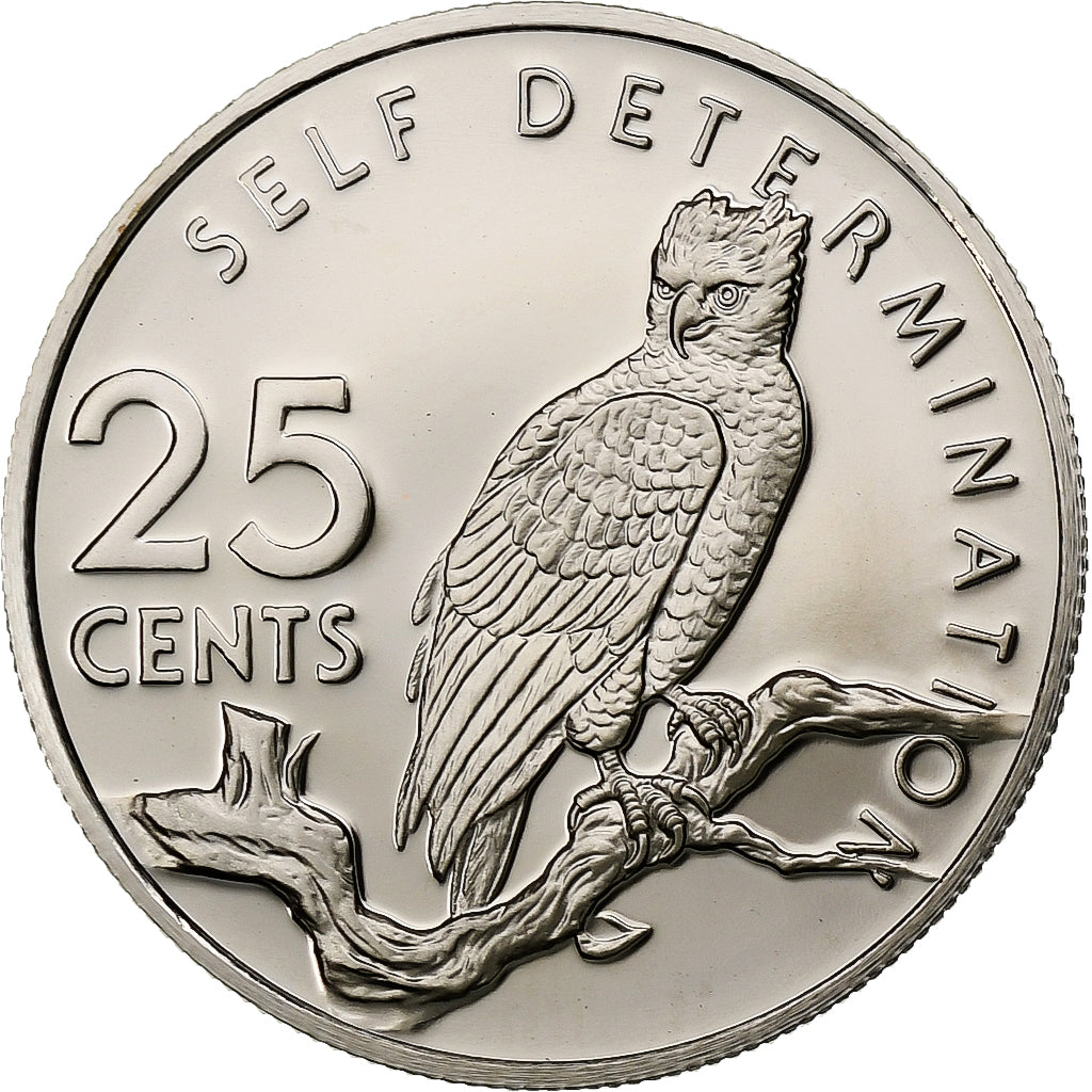 Guyana, 25 Cents, 1976, Franklin Mint, Proof, Copper-nickel, MS(65-70), KM:40