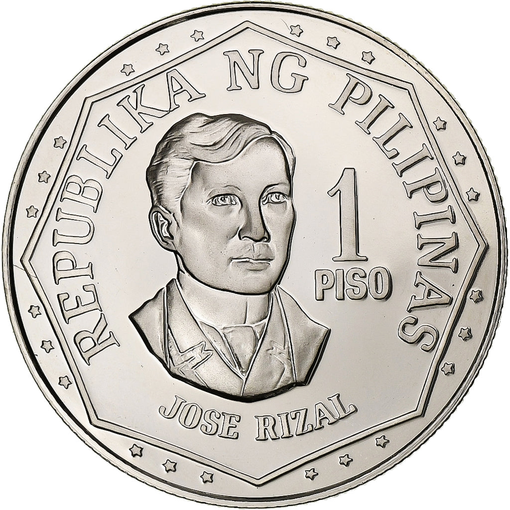 Filipiny, Piso, 1975, Franklin Mint, Proof, Srebro, MS(65-70), KM:209