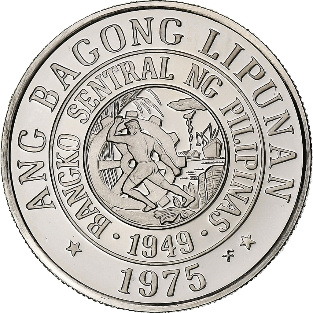 Philippines, 25 Sentimos, 1975, Franklin Mint, BE, Cupro-nickel, FDC, KM:208