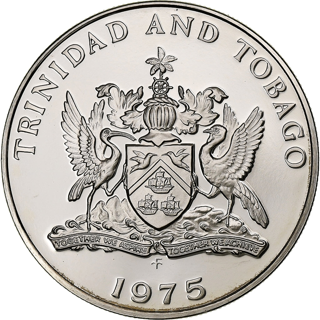 Trinidad and Tobago, 50 Cents, 1975, Franklin Mint, Proof, Copper-nickel
