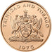 Trinidad en Tobago, Cent, 1975, Franklin Mint, Proof, Cupro-nikkel, FDC, KM:25