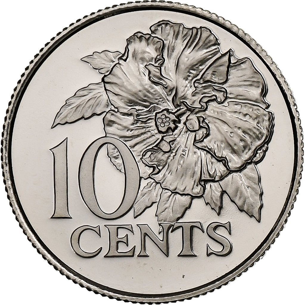 Trinidad and Tobago, 10 Cents, 1975, Franklin Mint, Proof, Copper-nickel