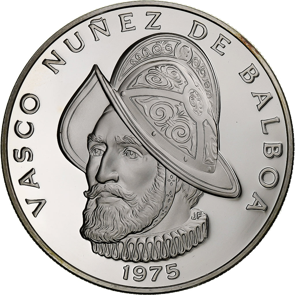 Panama, Balboa, 1975, Franklin Mint, Proof, Silver, MS(65-70), KM:39.1a