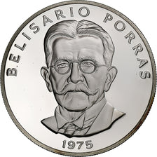 Panama, 5 Balboas, 1975, Franklin Mint, Proof, Silver, MS(65-70), KM:40.1a