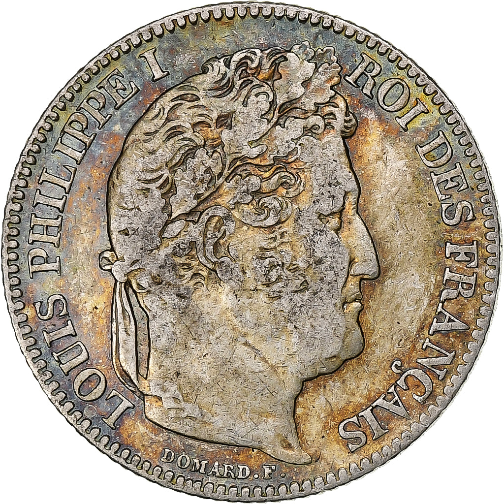 Francja, Louis-Philippe I, Franc, 1847, Paris, Srebro, VF(30-35), Gadoury:453