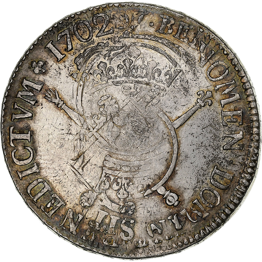 Frankrijk, Louis XIV, Ecu, 1702, reformed, Zilver, FR, Gadoury:220