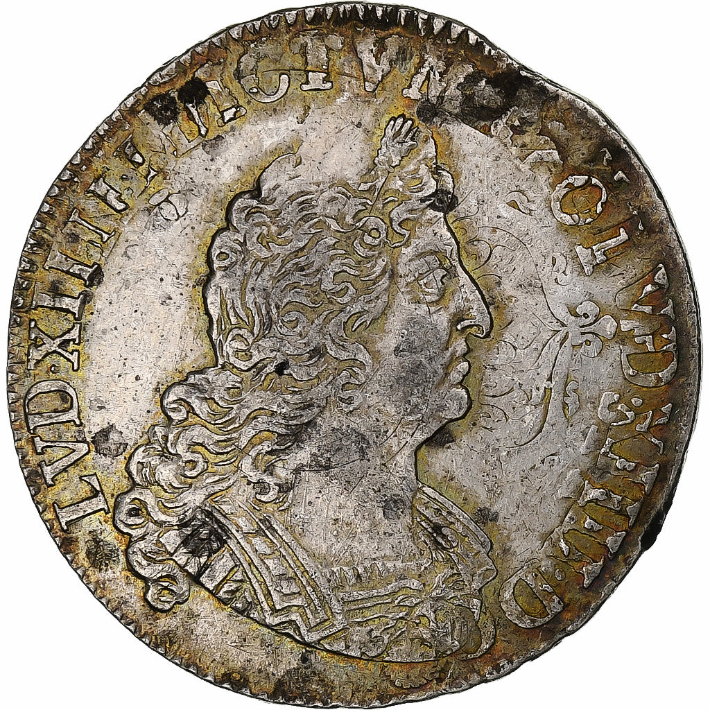 France, Louis XIV, 1/2 Ecu, 1705, reformed, Silver, VF(30-35), Gadoury:194