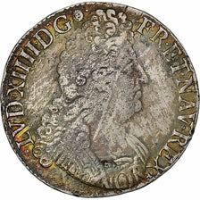 Francia, Louis XIV, Ecu, 1705, Nantes, Plata, BC+, Gadoury:224
