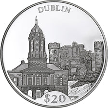 Liberia, 20 Dollars, Dublin, 2000, Proof, Zilver, FDC