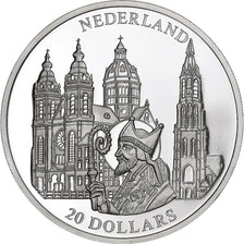 Liberia, 20 Dollars, Netherlands, 2001, Proof, Silver, MS(65-70)