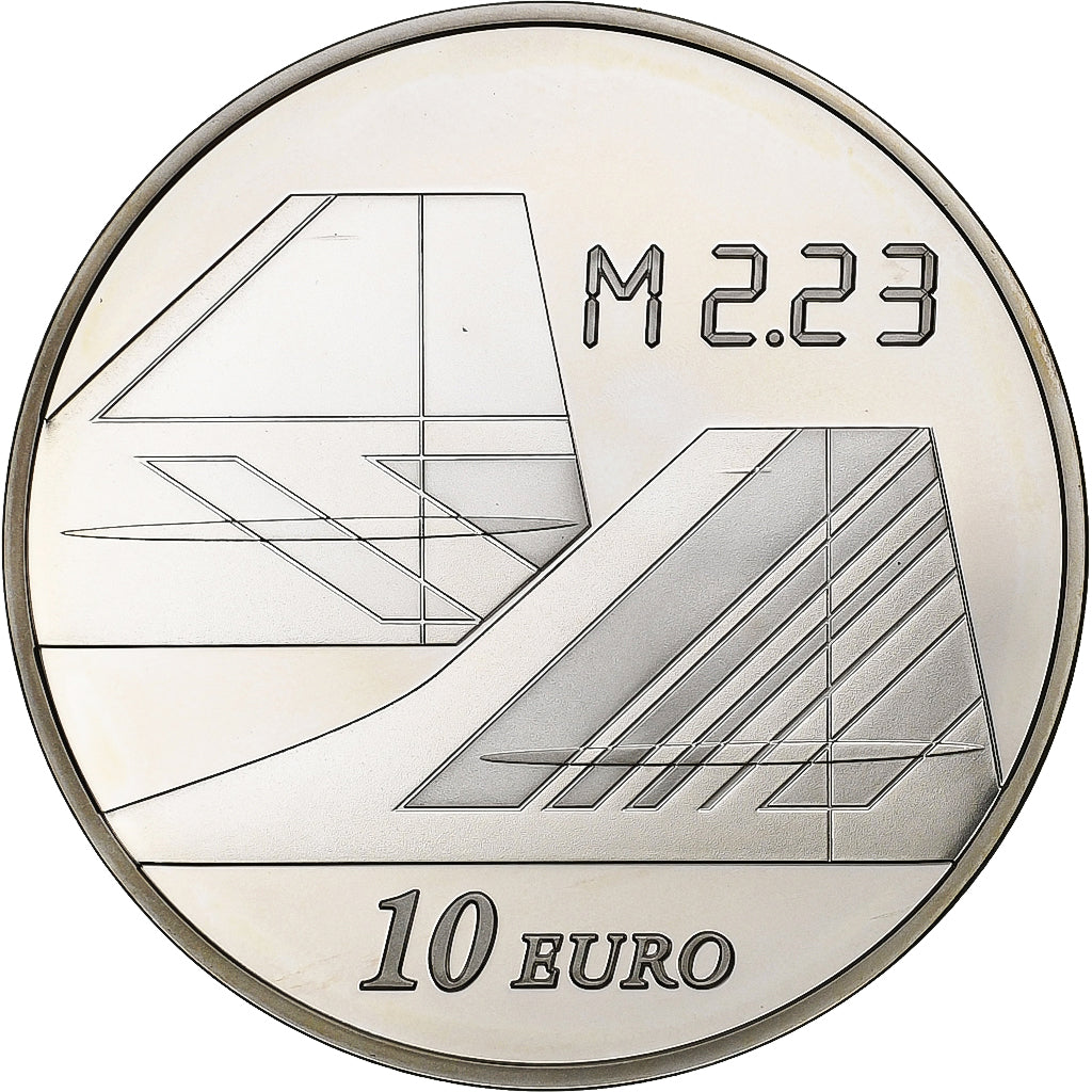 France, 10 Euro, Concorde, Proof, 2009, Pessac, Silver, MS(65-70), KM:1596