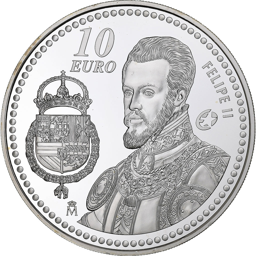 España, 10 Euro, Prueba, 2009, Madrid, Plata, FDC, KM:1214