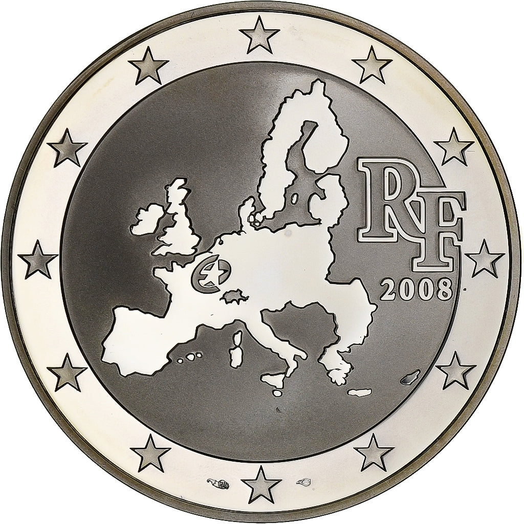 Francja, 1 1/2 Euro, Parlement européen, Proof, 2008, Pessac, Srebro