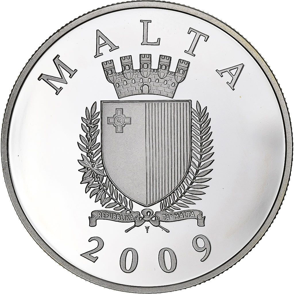 Malta, 10 Euro, Proof, 2009, Utrecht, Silver, MS(65-70), KM:133