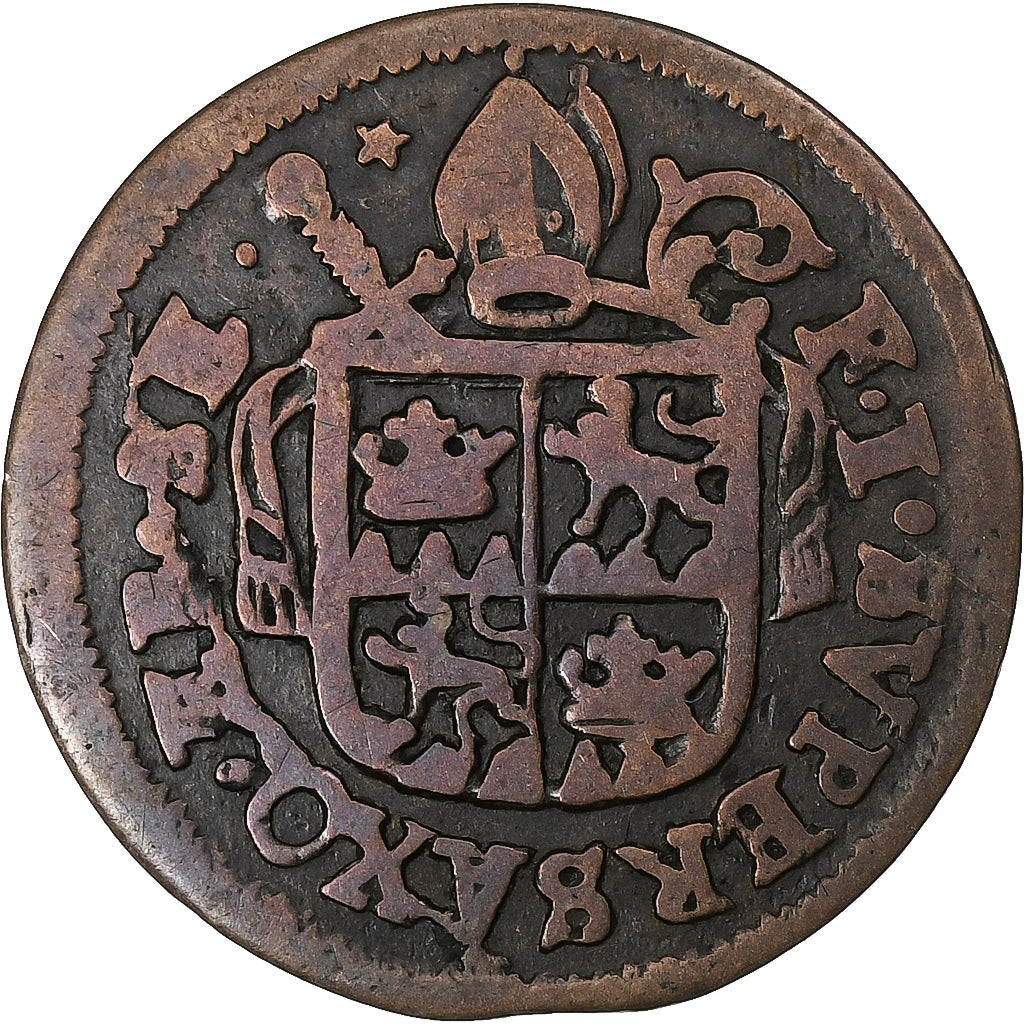 Cantons Suisses, Évêché de Sion (Valais), Franz Joseph Supersaxo, 1/2 Batzen