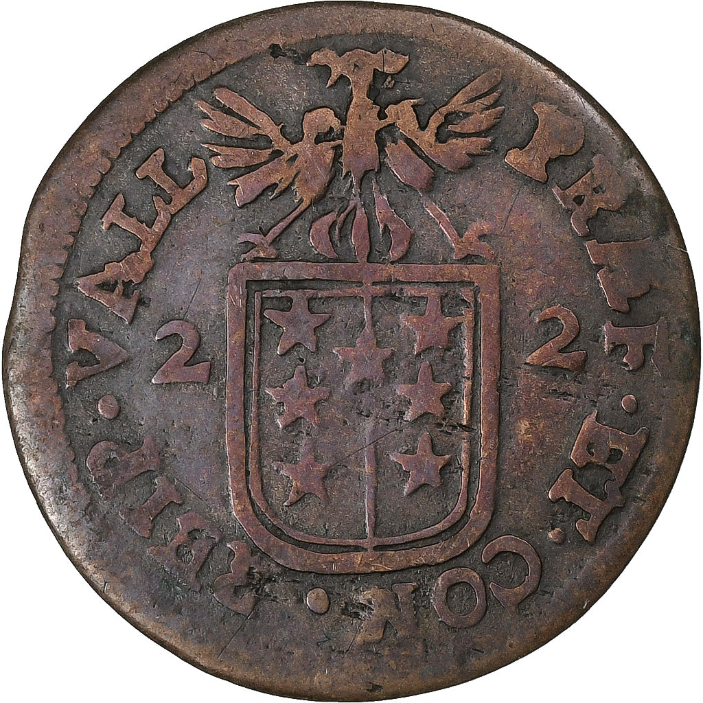 Cantons Suisses, Évêché de Sion (Valais), Franz Joseph Supersaxo, 1/2 Batzen