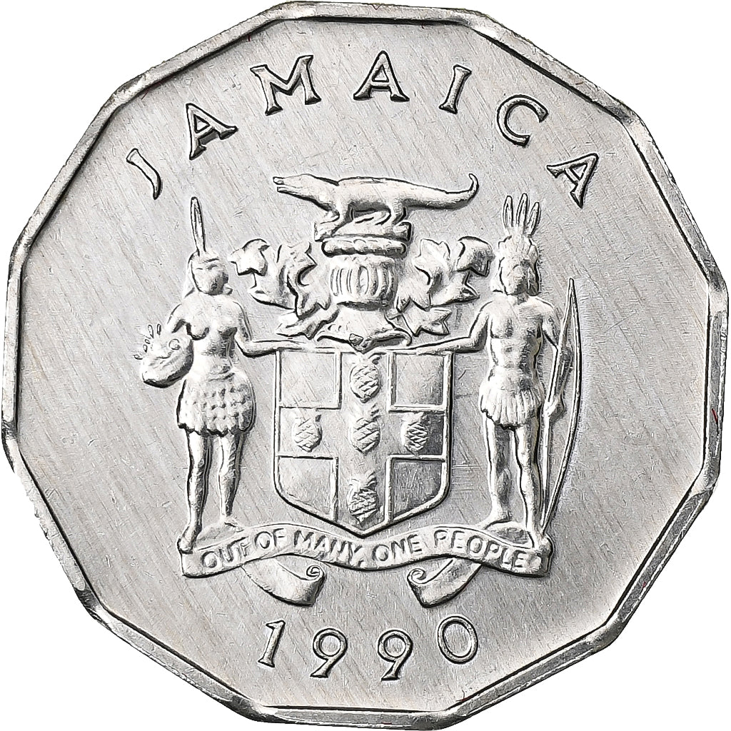 Jamaïque, 1 Cent, 1990, Llantrisant, Aluminium, SPL
