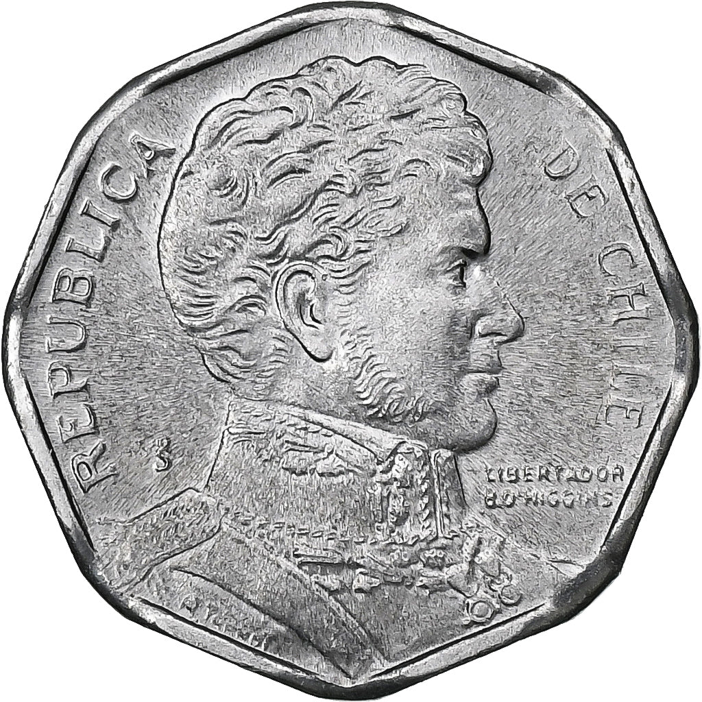 Cile, Peso, 1992, Santiago, Alluminio, SPL