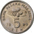 Malaysie, 5 Sen, 1995, Shah Alam, Cupro-nickel, SPL