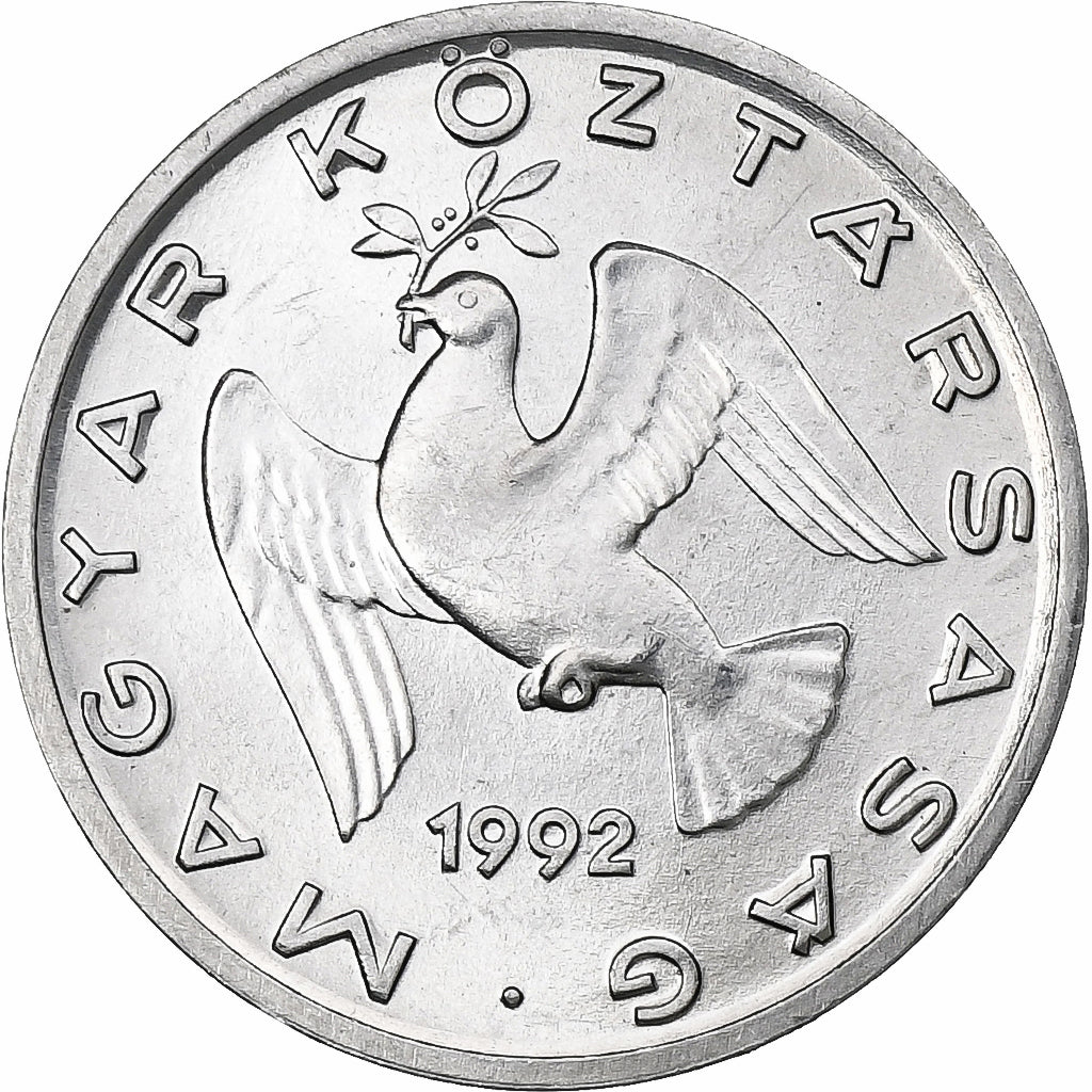 Hungary, 10 Filler, 1992, Budapest, Aluminum, MS(63)