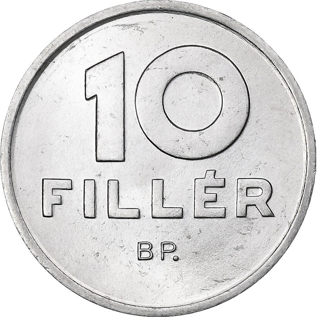 Hungary, 10 Filler, 1992, Budapest, Aluminum, MS(63)