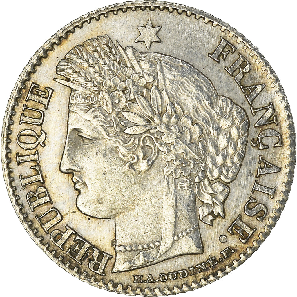 Münze, Frankreich, Cérès, 20 Centimes, 1850, Paris, VZ, Silber, KM:758.1
