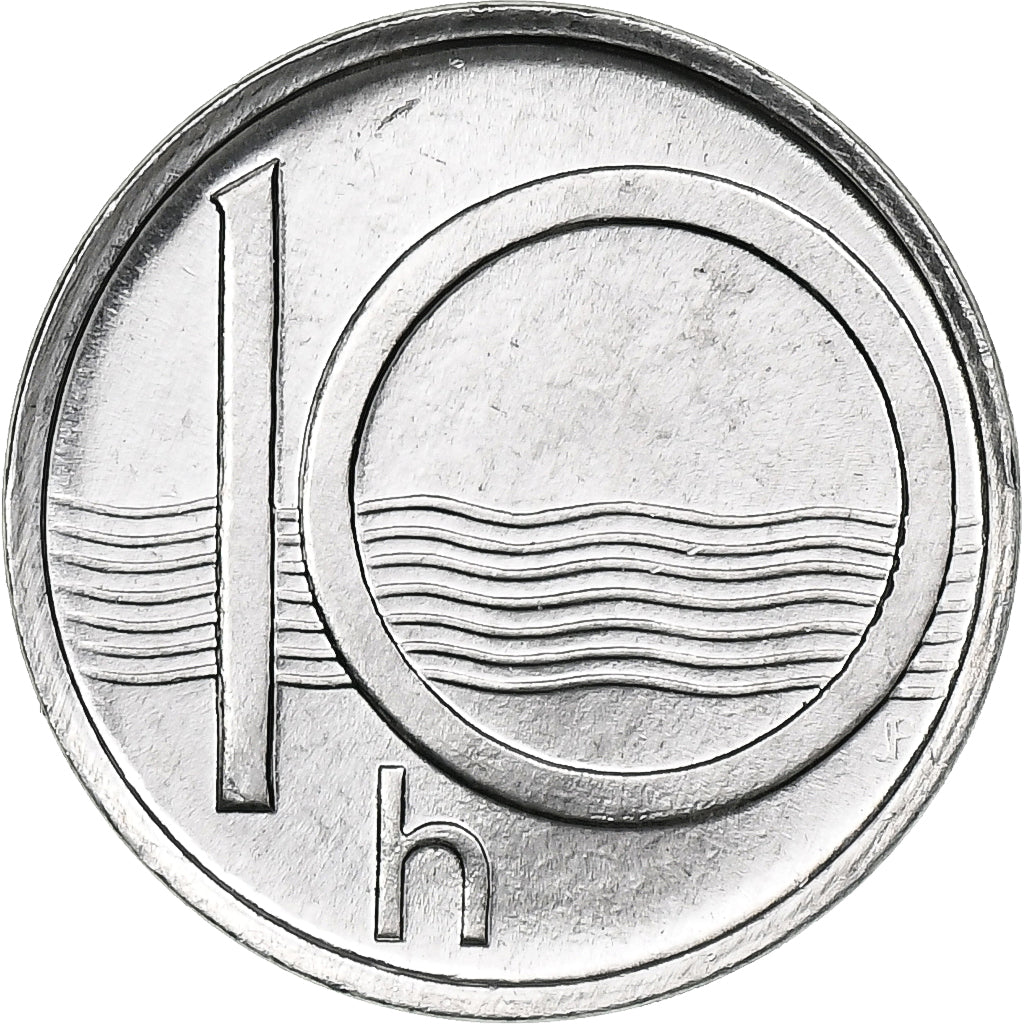 Tsjechische Republiek, 10 Haleru, 1994, Jablonec nad Nisou, Aluminium, UNC-