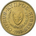 Cyprus, Cent, 1992, Llantrisant, Nickel-brass, UNC-