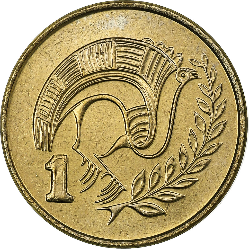 Cyprus, Cent, 1992, Llantrisant, Nickel-brass, UNC-