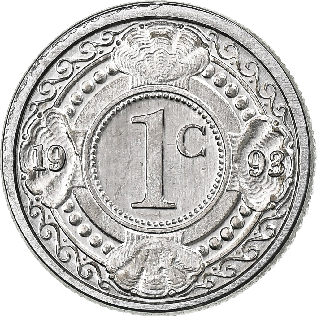 Netherlands Antilles, Cent, 1993, Utrecht, Aluminum, MS(63)