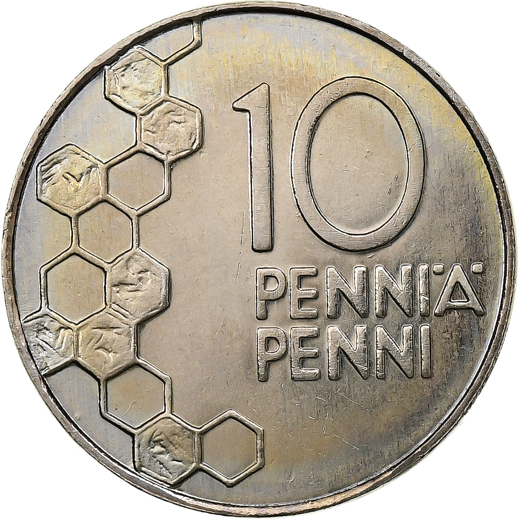 Finlande, 10 Pennia, 1997, Vantaa, Cupro-nickel, SPL