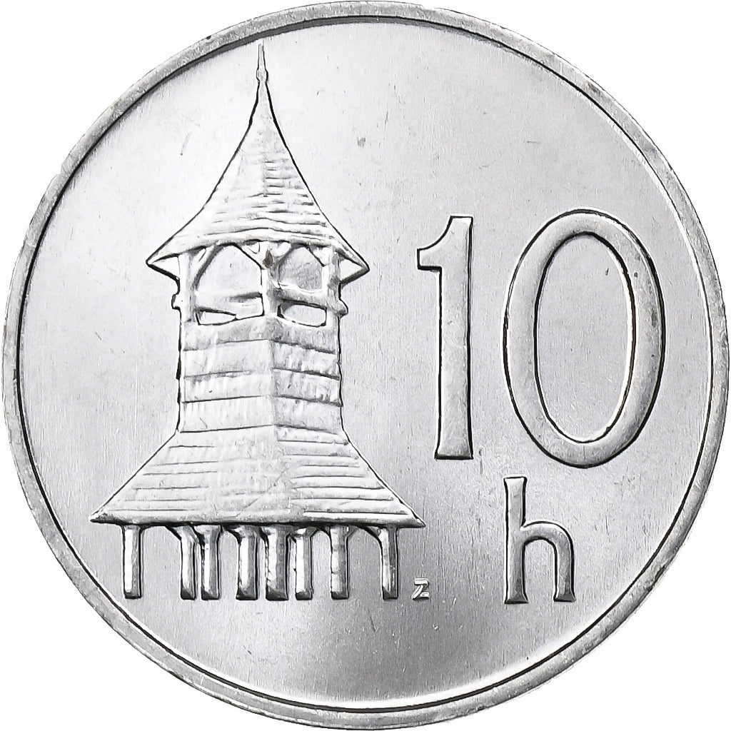Slovacchia, 10 Halierov, 1993, Kremnica, Alluminio, SPL