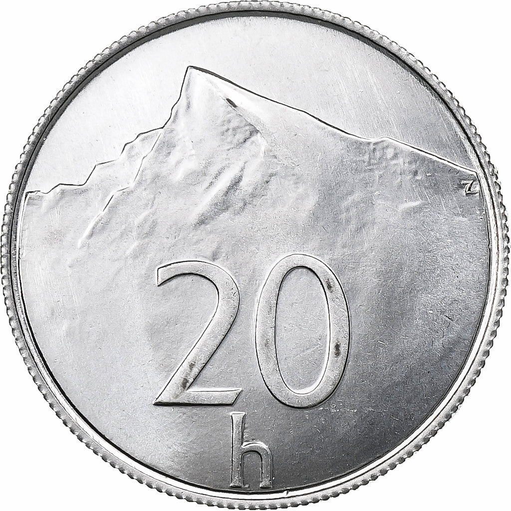 Slovaquie, 20 Halierov, 1994, Kremnica, Aluminium, SPL