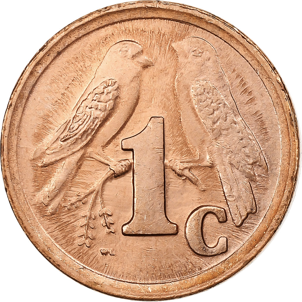 África do Sul, Cent, 1993, Pretoria, Aço Cromado a Bronze, MS(63)