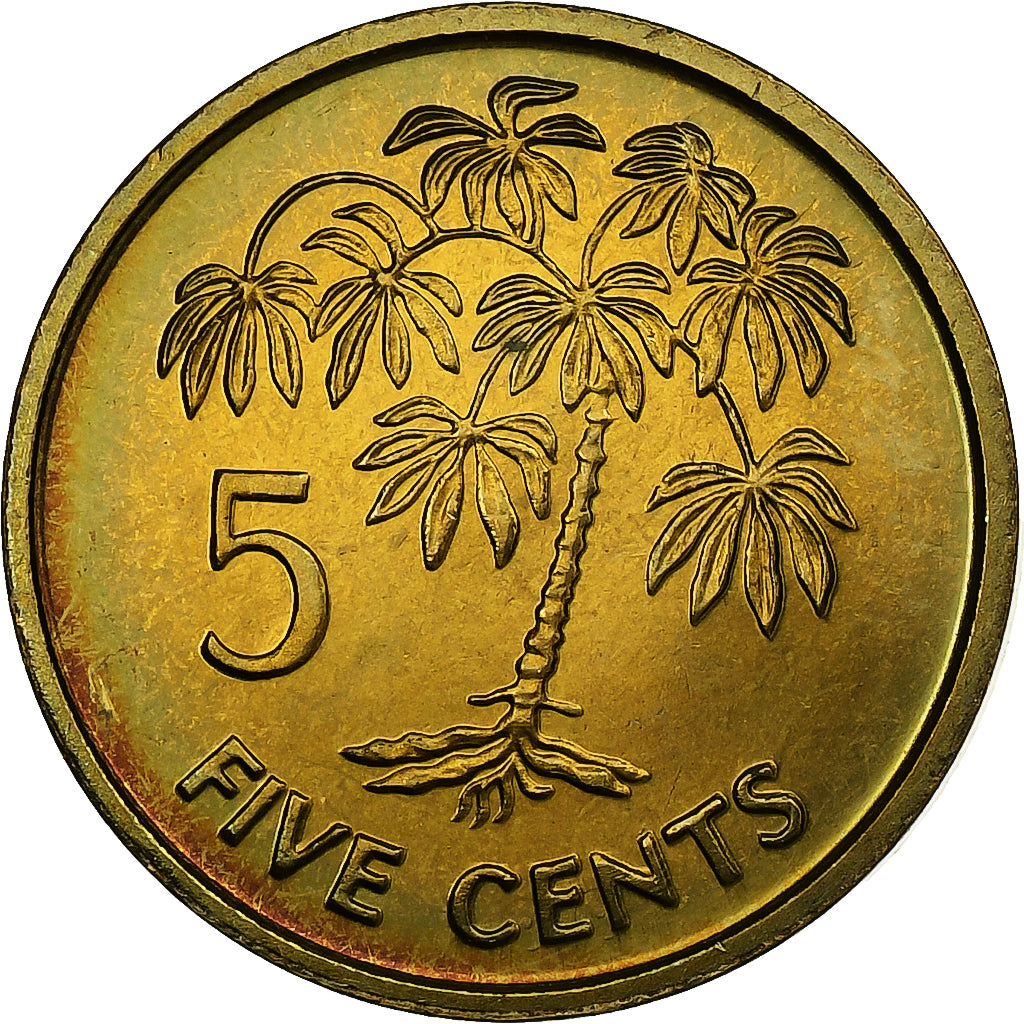 Seychelles, 5 Cents, 1995, Pobjoy Mint, Messing, UNZ