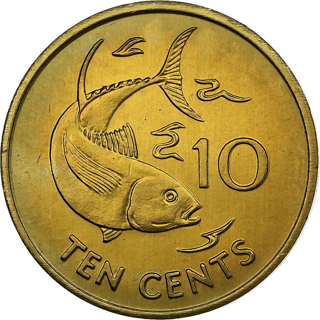 Seychelles, 10 Cents, 1994, Pobjoy Mint, Messing, UNZ