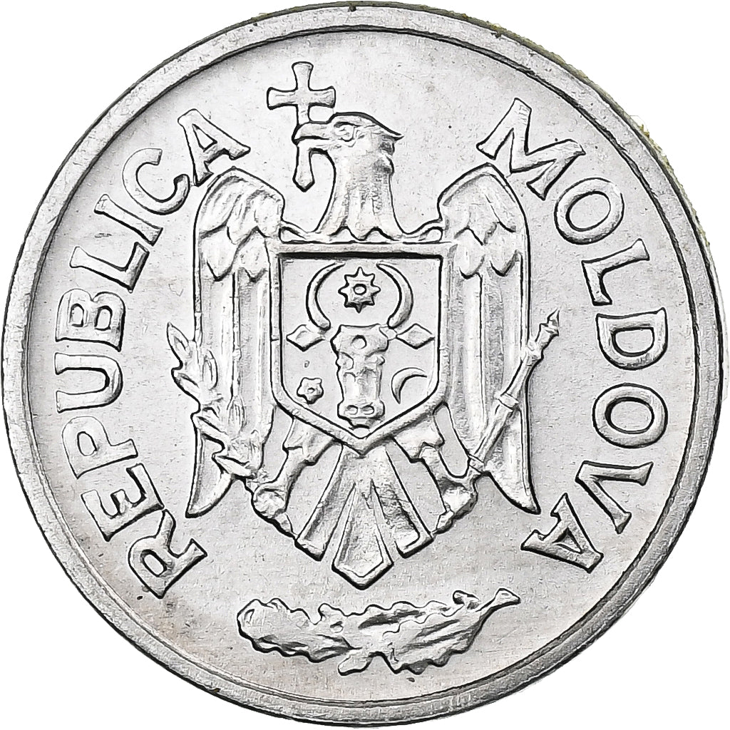 Moldova, 5 Bani, 1996, Aluminum, MS(63)
