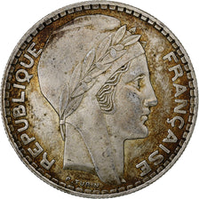 France, 20 Francs, Turin, 1938, Paris, Silver, EF(40-45), Gadoury:852