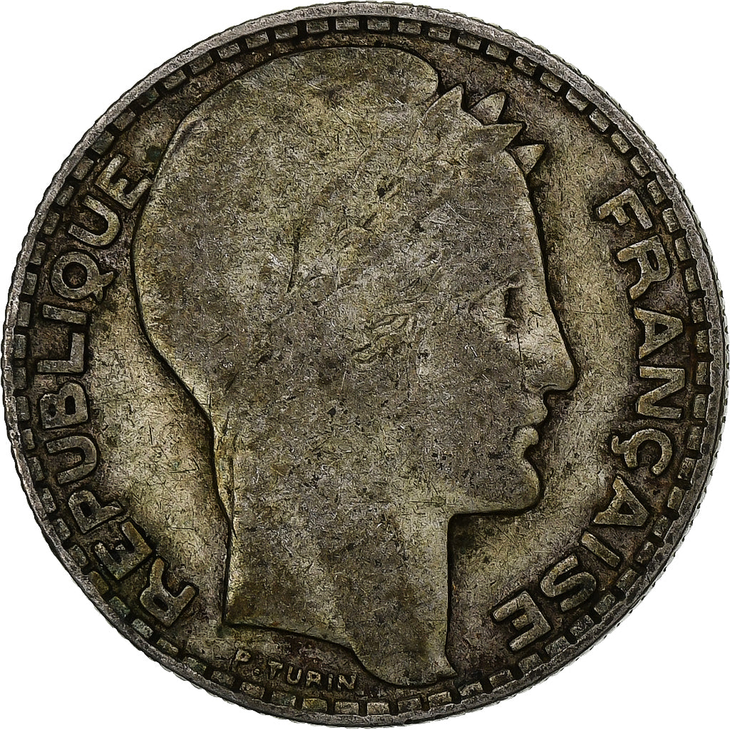 France, 10 Francs, Turin, 1932, Paris, Silver, VF(20-25), Gadoury:801