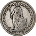 Switzerland, Franc, Helvetia, 1920, Bern, Silver, VF(20-25)